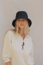 Load image into Gallery viewer, Wave Bucket Hat – Black
